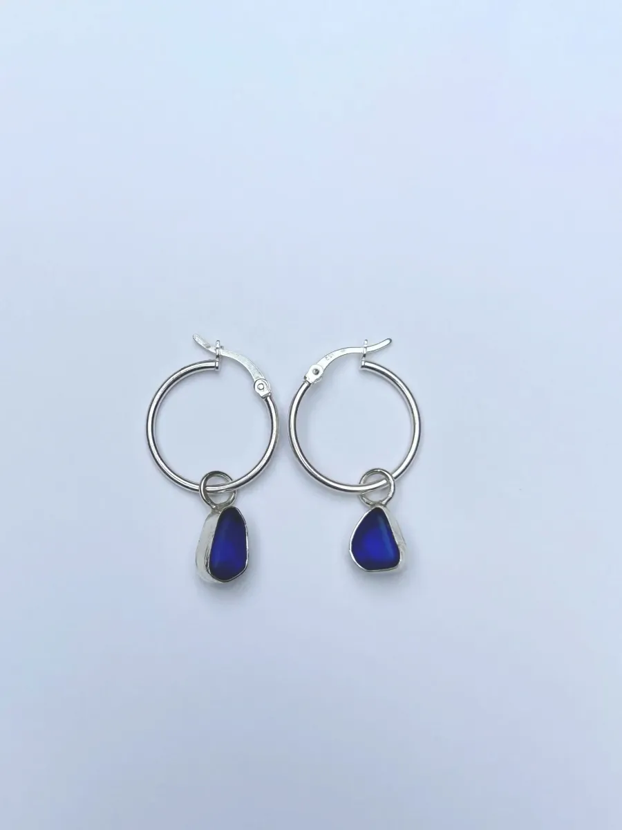 Sea Glass Charm Earring