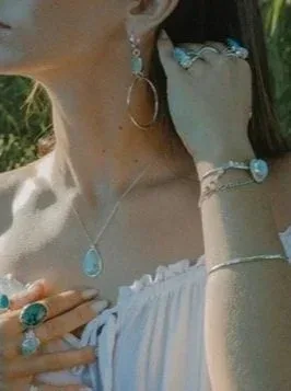 Sea Glass Hoops