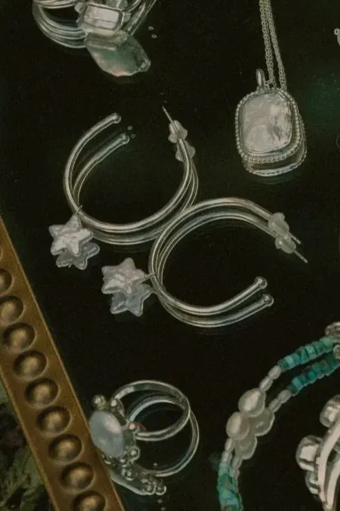 Stardust hoops