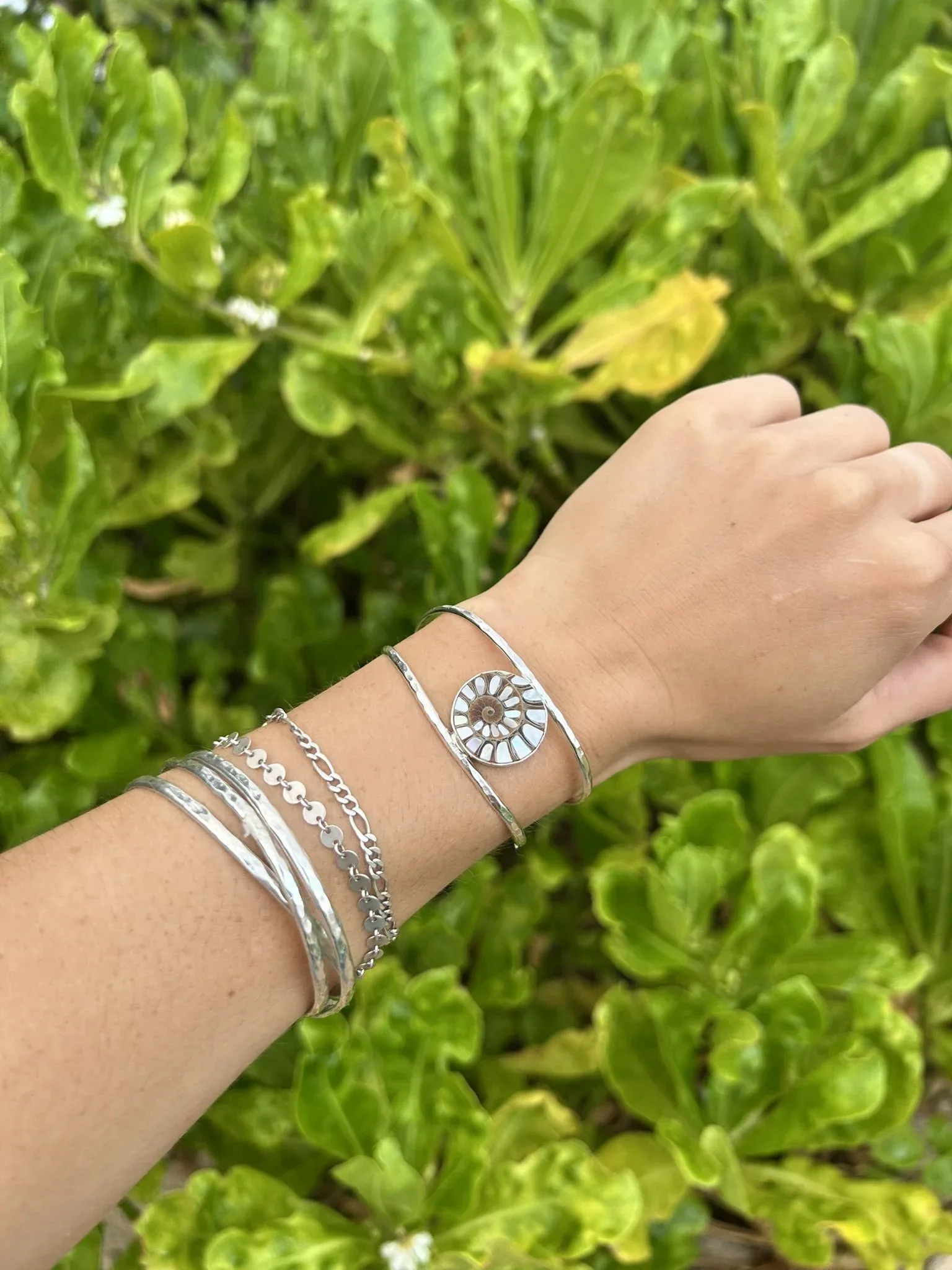 Wild Water Cuff- Mother of Pearl