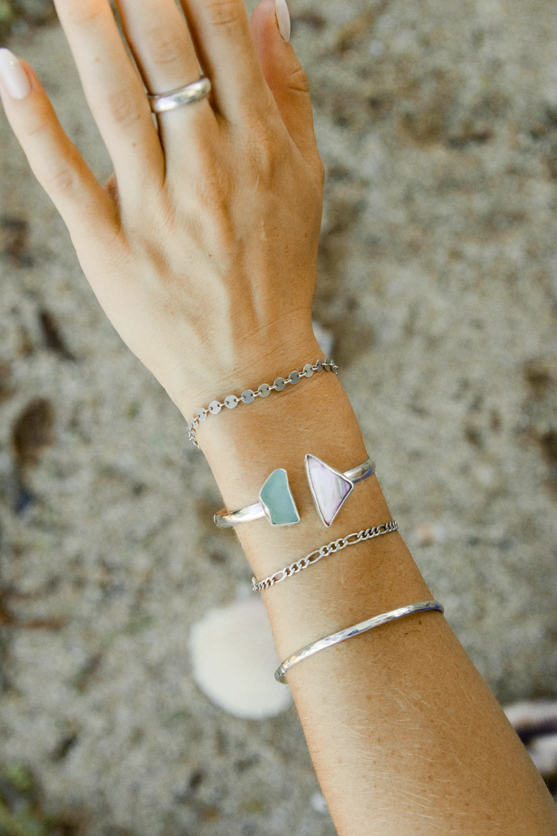 Sea Glass + Abalone
